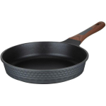 Resto praepann 93511 28 cm, 4-kihiline Pfluon mitte kleepuv, ergonoomiline k&auml;epide, induktsioonile sobiv, must, puidu v&auml;rv