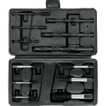 Vorel Kruvi eemaldamise komplekt 24008 12 tk, HSS, CRV 6150, 40Cr, M3-M25, 6 kruvi eemaldajat, 6 puure