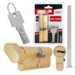 Tvardy Luku silinder koos nupuga T01358, 30/40G mm, 3 v&otilde;tit, 50 000 ts&uuml;klit, alumiinium, messing, kinnituss&uuml;steem kaasas