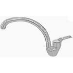 Baltic Aqua K&ouml;&ouml;gisegisti F-3/401 9044902, kroomitud, metall, pinnale paigaldatav