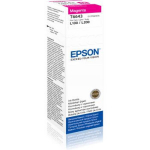 Epson T6643 Tindi pudel, C13T66434A, 70ml, 1, Magenta, Tindi-jet, &Uuml;hildub Epson L100, L110, L120