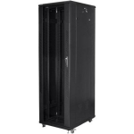 Lanberg Rack kapp 19" vabalt seisv FF01-6042-12B, 42U, 600x1000mm, 800kg, must, 4 ventilaatorit