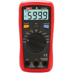 Uni-T UT133A kaasaskantav digitaalne multimeeter, 600V, 10A, 60M&Omega;, 9.999mF, -40...1000&deg;C, diooditest, NCV, valgustatud LCD