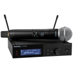 Shure SLXD24+E/58, digitaalne juhtmevaba s&uuml;steem, 470-606 MHz, 24 bit, 118 dB, statsionaarne vastuv&otilde;tja, 1 kanal, aku t&ouml;&ouml;aeg 8 h