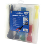 Logilink Kaabli sidumise komplekt KAB0019, 600tk, 5 pikkust, 2,5x100mm punane/valge, 3,6x150mm valge/kollane, 3