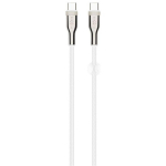 Fixed Kootud kaabel FIXDB-CC12-WH, 1.2m, 100W, USB-C, 480 Mbps, metall&uuml;hendused