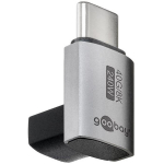 Goobay USB-C adapter vertikaalne 90&deg; l&uuml;hike, 74444, 8K60Hz tugi, 40 Gbps andmeedastuskiirus, metallkorpus, 240W toiteedastus