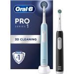 Oral-B Elektriline hambahari Pro Series 1 Duo Pro1 Duo Blue Black, 2 harjapead, 3 režiimi, laaditav, laadija