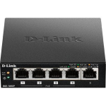 D-Link Laukommutator DGS-1005P/E, 5 x 10/100/1000, 4 PoE+, 60 W, vooluhalduse, automaatne l&auml;bir&auml;&auml;kimine, ventilaatorita