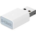 D-Link AC13U USB adapter, AC1300, Wi-Fi 5, 400Mbps 2.4GHz, 867Mbps 5GHz, WPA3, MU-MIMO, Plug&Play, Windows 10/11, valge