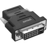 Hama 00200338 DVI-HDMI adapter, 4K UHD, DVI-D isane HDMI emane, sirge, must