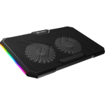 Fury NFC-2375 s&uuml;learvuti jahutuspadi, 3 ventilaatorit, RGB LED, 2 USB, 14.1-17.3"