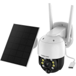 Foscam B4 IP valvekaamera, 4MP, 2560x1440, 20fps, 2.4GHz Wi-Fi, IP65, 10m &ouml;&ouml;vaatlus, 6x digitaalne suum, 5000mAh, 3W p&auml;ikesepaneel