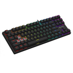 Savio Tempest X2 RED, juhtmega mehaaniline klaviatuur, Outemu Red, 87 klahvi, USB, 1.5m, must, programmeeritavad klahvid