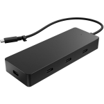 HP 4K USB-C mitme pordiga jaotur 6G843AA, 2xUSB-C, 10 Gbit/s, 4 porti, DisplayPort Alt Mode