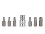 Torx skrūvgriežu komplekts T25-T55, 7 gab., S2 tērauds, G10039, GEKO