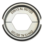 PRESES VEIDNES DIN STANDARTS, ALUMĪNIJA, DIN13 AL 95/120 - 1 PC, 4932459510 MILWAUKEE