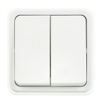 Slēdzis v/a, Slēdzis v/a, 2 taustiņi, balts, MISYA  MISYA , 01051100-100103, G&Uuml;NSAN