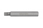 Torx skrūvgrieža uzgalis T55, 75 mm, S2 tērauds, HT1S853, HOGERT