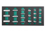 3/8" uzgriežņu atslēgu komplekts, 21 gab., K26070, KAMASA TOOLS