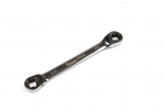 TORX sprūdatslēga E14 x E16, K2962, KAMASA TOOLS, 72 zobi, hromēta apdare, 178 mm garums