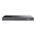 TP-Link SG3428XF Omada L2+ hallatav l&uuml;liti 20&times;Gigabit SFP 4&times;Gigabit SFP/RJ45 combo 4&times;10G SFP+ 128 Gbps Must