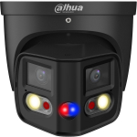 Dahua PDW3849-A180E2ASPV0280BB 8 MP v&otilde;rgu outdoor eyeball-kaamera WizSense 180&deg; panoraam 4096&times;1860 CMOS fikseeritud 2.8 mm objektiiv Smart Dual Light IR ja valge valgus PoE IP67 AI anal&uuml;&uuml;tika sisseehitatud mikrofon must