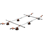 Yato YT-37091 Transportk&auml;epide, 150 kg, 6 vaakumipumpa, &Oslash; 20 cm, 160-320 cm reguleeritavad juhised, alumiinium