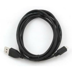 Gembird USB2 Micro-USB kaabel 3m, must, isane A isase Micro-B, kuldkattega kontaktid