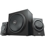 Trust 2.1 k&otilde;larite komplekt 23696 120W, 60W RMS, 1 audio sisend, 20 Hz - 20000 Hz, must, puidust madalsageduslik k&otilde;lar