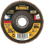 Dewalt Flap Disc DT30622-QZ 125 mm, 80, 1 tk, 3x kiirem materjali eemaldamine, T27, vastupidav disain