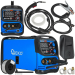 Geko Keevitusmasin G80100 20-160 A, 230 V, 4.5 kVA, IP21S, H, 8 kg, 1 kg spool, MIG/MAG, FLUX, MMA, TIG DC Lift
