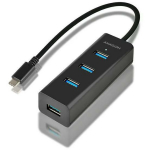 Axagon USB keskseade HUE-S2C, 40 cm, 4 porti, 49 g, USB 3.0, USB aku laadimine v 1.2