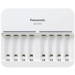 Panasonic Laadija BQ-CC63E, 8xAA/AAA, 5h, 240g, 100-240V, 1.5A, LED indikaatorid, pingekontroll