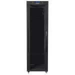 Lanberg Paigalduskapid rack 19 42U 600mm, 800kg, klaasuks, IP20, 2 ventilaatori pesa, 4 vertikaalset riba