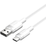 Vention USB 2.0 A kuni USB-C 3A kaabel CTNWH, 2m, 3A, 480 Mbps, PVC + alumiiniumisulamist, tinaga kaetud vask