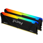 Kingston FURY Beast m&auml;lu DIMM KF436C17BB2AK2/16, 16GB, 3600MT/s, CL17, RGB, 288-pin, XMP 2.0
