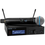 Shure SLXD24+E/B58, digitaalne juhtmevaba s&uuml;steem, 24 bit, 118 dB, statsionaarne vastuv&otilde;tja, k&auml;eshoitav mikrofon, 8 h, 1 kanal