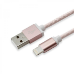 Sbox USB kaabel IPH7-RG, 1,5 m, 2.0, 480 Mbit/s, USB A, Lightning, Roosa kuld, Mees, Sirge, Pakend, 1 tk
