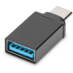 Digitus USB Type-C adapter AK-300506-000-S, 3A, 5GB, USB-C, USB A, 9 pin, 24 pin, vormitud