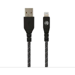 Tellur USB Lightning kaabel TLL155481, 100cm, 2.4A, 480Mbps, MFi Lightning, USB-A, vastupidav, 30 000 painutamise eluiga