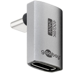 Goobay USB-C adapter vertikaalne 90&deg; pikk, 74442, 8K60Hz tugi, 40 Gbps andmeedastuskiirus, metallkorpus, 240 W toiteedastus