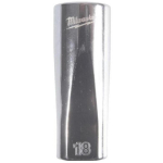 Milwaukee 4932498822, 3/8" 12-tahuline pikendatud pesa, 18 mm, 4 lamedat k&uuml;lge, kroomitud