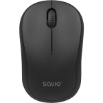 SAVIO MB-03 juhtmeeta hiir, 1000 DPI, 2 nuppu, 1 kerimisratas, AA patarei, USB vastuv&otilde;tja, 2400-2483.5 MHz, 51 g, must