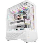 Darkflash DY460 arvutikorpus, valge, 4x ARGB ventilaatorit, ATX, M-ATX, ITX, USB-C 3.2 Gen 2, 10x120mm, 360mm radiaator, 400mm GPU