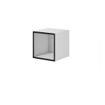 Cama Meble RO6 BI/CZ avatud kapp, 390mm, 370mm, 370mm, 16mm, matt, laminaat, vabaltseisev/seinale kinnitatav