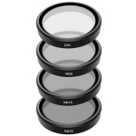 TELESIN OA-FLT-005, 4-osaline CPL/ND8/ND16/ND32 filtrite komplekt, DJI Osmo Action 3/4/5, 6,78g, alumiiniumsulam, Schott AG klaas