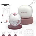 Momcozy M5 Smart BP380-MR71000B00105-C, juhtmevaba elektriline rinnapump, 3 režiimi, 9 taset, 230g, BPA-vaba, 17-24mm lehtrid