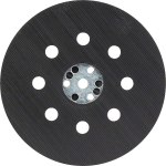 Gumijas slīpē&scaron;anas disks vidējs,  D 125 mm, 1 gab., Ekscentra slīpma&scaron;īnām SLĪPĒ&Scaron;ANAS PAMATNE AR 8 ATVERĒM, 2608601062, BOSCH
