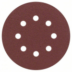 Slīpē&scaron;anas papīra komplekts orbitālajām slīpma&scaron;īnām, 25 gab., 125 mm, grauds 80, 2607019493 BOSCH